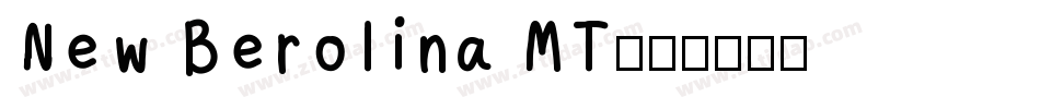 New Berolina MT字体转换